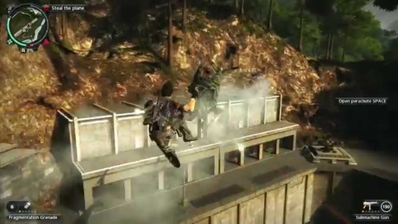 Just Cause 2 Steal the Plane & Attack the Military Base Gameplay Walkthrough