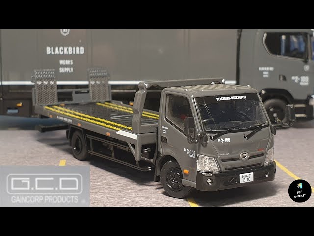 Hino 300 Wrecker Truck (Flatbed) Blackbird by GCD 1/64 | UNBOXING
