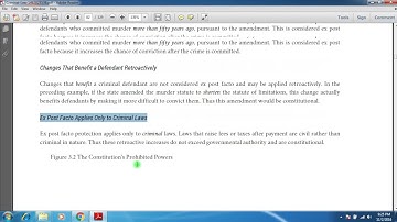 37 Law | Ex Post Factor law (online law learning)