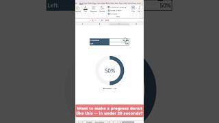 How to Make a Clean Donut Progress Chart in Excel 🔘