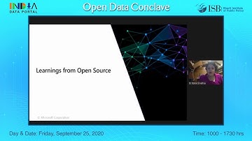 India Data Portal - Open Data Conclave – ‘Open Data and Industry Case Studies’ – Rohini Srivathsa