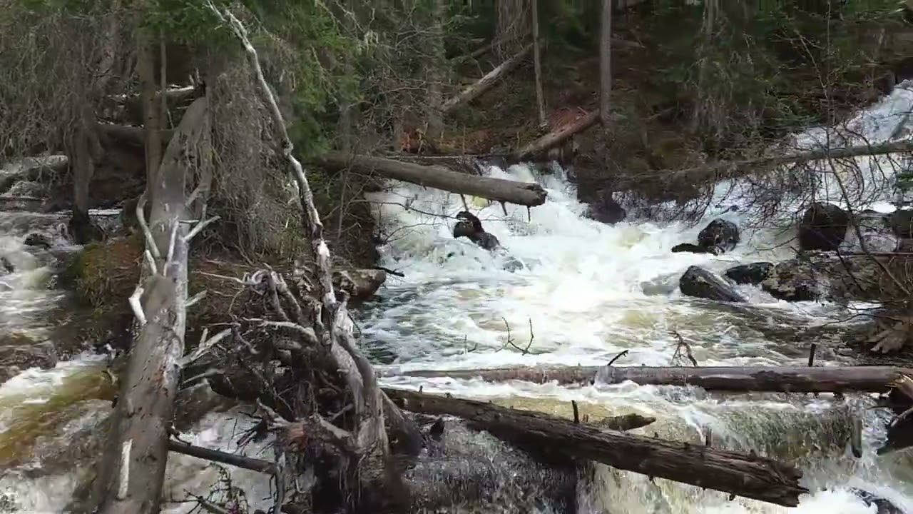 Lower Cataract Lake, Waterfall,  2019