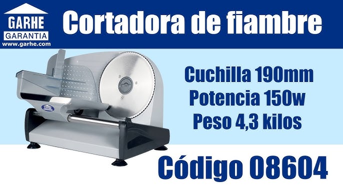 CORTAFIAMBRES ELÉCTRICO GARHE INOX 190MM 150W