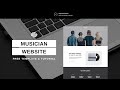 Squarespace Tutorial for Beginners (MUSICIAN template)