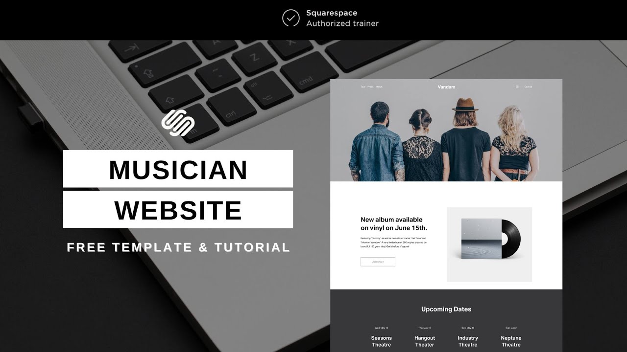 Squarespace Tutorial for Beginners (MUSICIAN template)