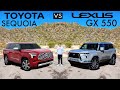 TOUGH LUXURY! -- 2024 Lexus GX 550 vs. 2024 Toyota Sequoia: Comparison