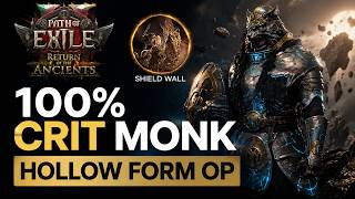 PoE 2 Endgame Monk Build | Hollow Form + Shield Wall Permanent Crits