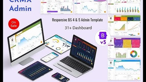 Bootstrap 5 Admin Template with Responsive Dashboard UI Kit- CrmX
