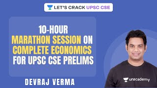 Complete Course on Indian Economy for UPSC CSE 2020/21/22 Prelims | Marathon Session | Devraj Verma