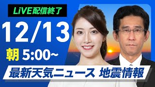 ウェザーニュースの配信のサムネイル画像