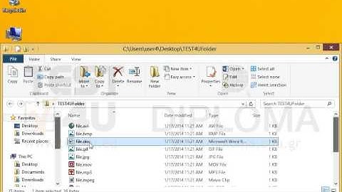 Delete all text files from the TEST4UFolder folder on your desktop.