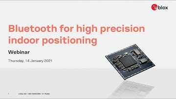 Webinar: Bluetooth for High Precision Indoor Positioning