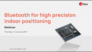 Webinar: Bluetooth for High Precision Indoor Positioning