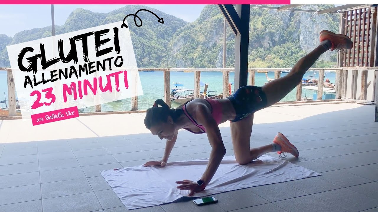 Esercizi per glutei a casa  - Allenamento completo di 23 minuti con Gabriella Vico