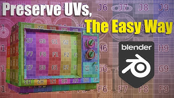 The Easiest Way To Preserve UVs in Blender