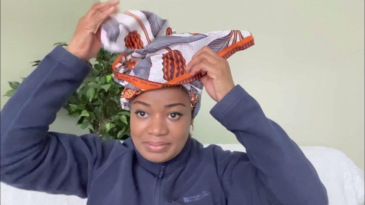 How to tie African head wrap ankara YouTube