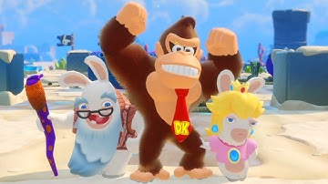 Mario + Rabbids Donkey Kong Adventure - 100% Walkthrough Part 6 Gameplay  World 2-2 Smuggler