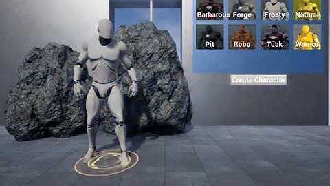 Unreal Engine_ UE4 character selection
