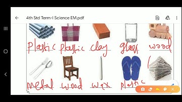 MATTER AND MATERIALS - IV STD - SCIENCE - BOOK WORK