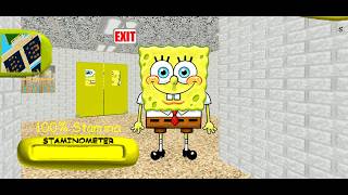 Playing I'm Spongebob For The First Time And It's Pretty Easy Baldi's Basics Mod Gameplay Enjoy :P