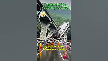 overpass bridge suddenly collapse #shortsvideo
