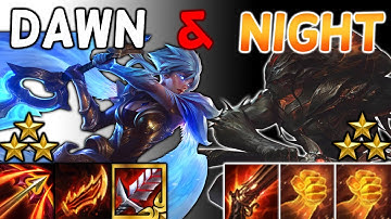 TFT Hyper Roll Set 5.5 ⭐⭐⭐Riven and Yasuo.  Dawnbringer/Nightbringer/Legionnaire crazy build.