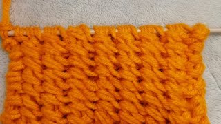 How to knit a one Row lace stitch pattern, only 3 easy steps, please subscribe.
