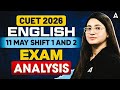 CUET English Paper Analysis 2026 | 11 May Shift 1 and Shift 2 CUET Exam Answer Key By Rubaika Ma'am
