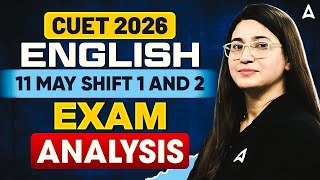 CUET English Paper Analysis 2026 | 11 May Shift 1 and Shift 2 CUET Exam Answer Key By Rubaika Ma'am