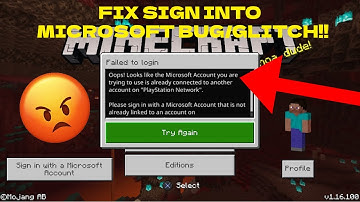 Minecraft PS4/PS5 HOW TO FIX OOPS MICROSOFT ACCOUNT ALREADY CONNECTED ERROR 100%