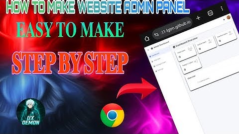 How To Make Website Admin Panel Full Working Sketchware Any Project Add this admin panel #Sketchware