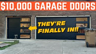 INSTALLING $10,000 Of Garage Doors... Building The DREAM GARAGE : Part 4