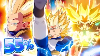 Hahaha Better Than Ssj4 Goku?! Lr Teq Ssj3 Daima Vegeta 55% First Look | Dragon Ball Z Dokkan Battle