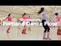 Portland dance floor line dance l intermediate l     l linedancequeen l junghye yoon