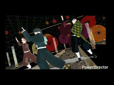 【鬼滅のMMD】桃源恋歌【時透無一郎・冨岡義勇・竈門炭治郎】