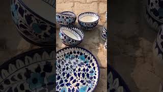 💙 Multani Blue Pottery Collection 💙 #bluepottery #multanibluepottery #potteryartist