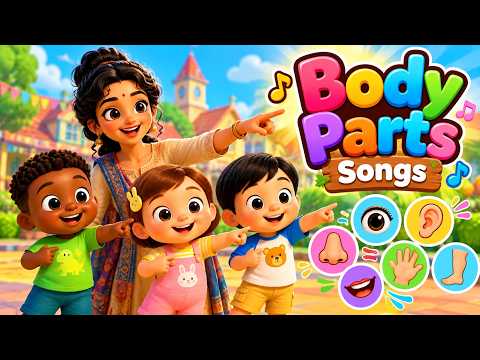 🙌 Körperteile lernen | Learn Body Parts in German | Fulki's Head, Shoulders, Hands and Feet Song