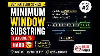 Master the Sliding Window Pattern with 76 (30-Minute Deep Dive HARD Question) #dsa #codinginterview