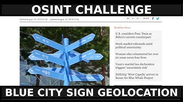 #OSINT Challenge: Blue City Sign Walkthrough