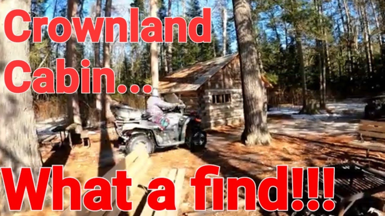 SURPRISE FIND!  Off Grid Cabin on Crownland 