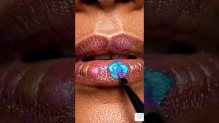 Trending flowers Lipstick | Satisfying ASMR Makeup #lipstick #lipgloss #ASMR #makeup #relaxing