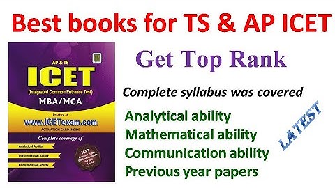 BEST BOOKS FOR TS & AP ICET | COMPLETE SYLLABUS || GET TOP RANK IN ICET ||