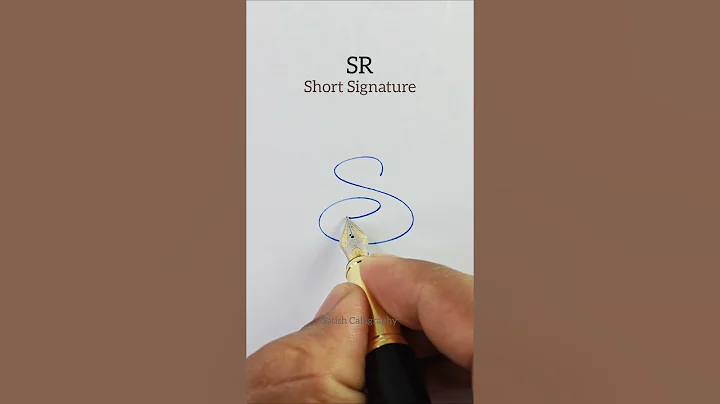 SR Short Signature #shorts #signature #satishcalligraphy