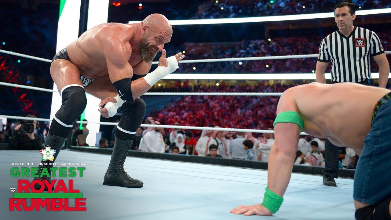 Triple H mocks the Cenation with &quot;You can't see me&quot; hand gesture: Greatest Royal Rumble