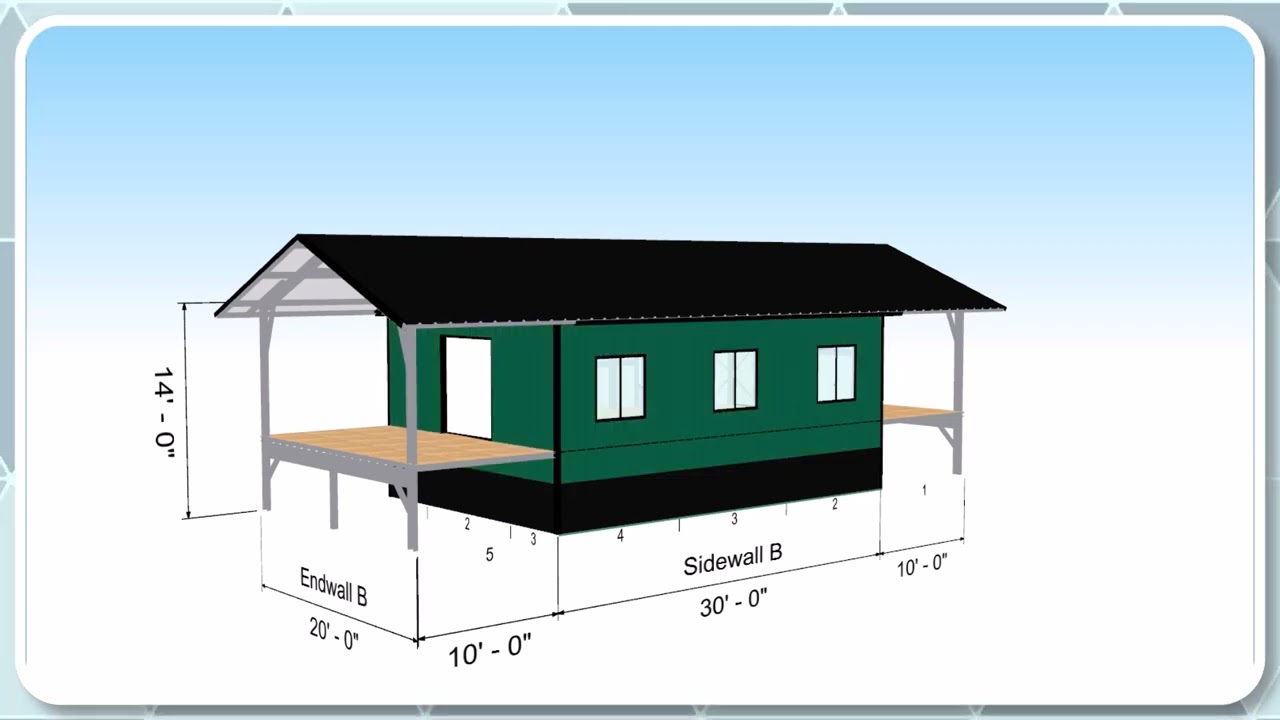 Luxury 20 X 30 Elevated Cabin: Double Porch Gable [Tour]