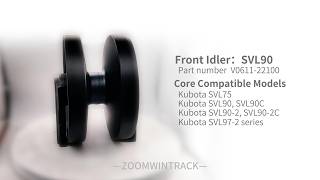 Front Idler：SVL90，part number：V0611-22100#idler #ctl #trackroller