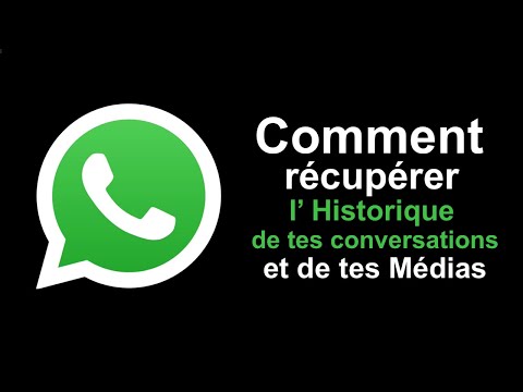 Vidéo: Comment exporter l'historique des discussions WhatsApp ?