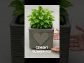 DIY Cement Flower Pot in Minutes! | Easy &amp; Aesthetic Garden Decor #Shorts