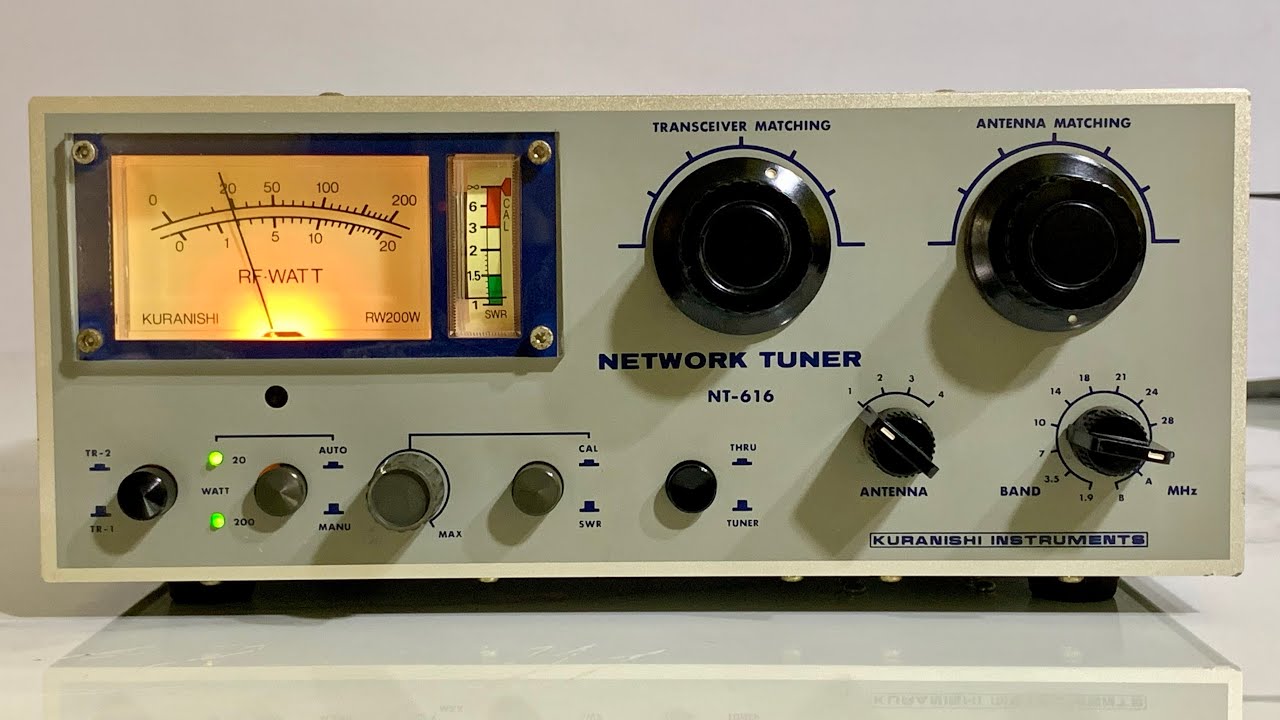 💫Kuranishi NT-616 HF/50MHz Tuner 200W💫 - YouTube
