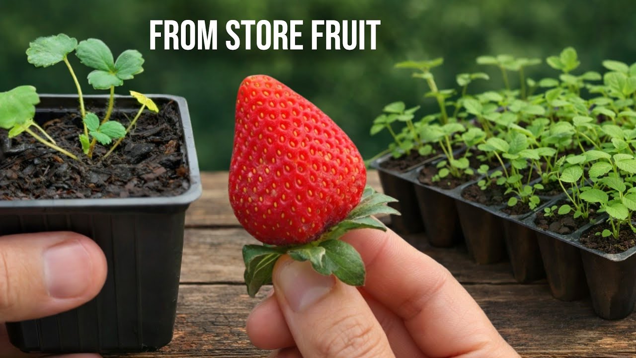 How To Grow Strawberries From Seed | Using Store-Bought Fruit